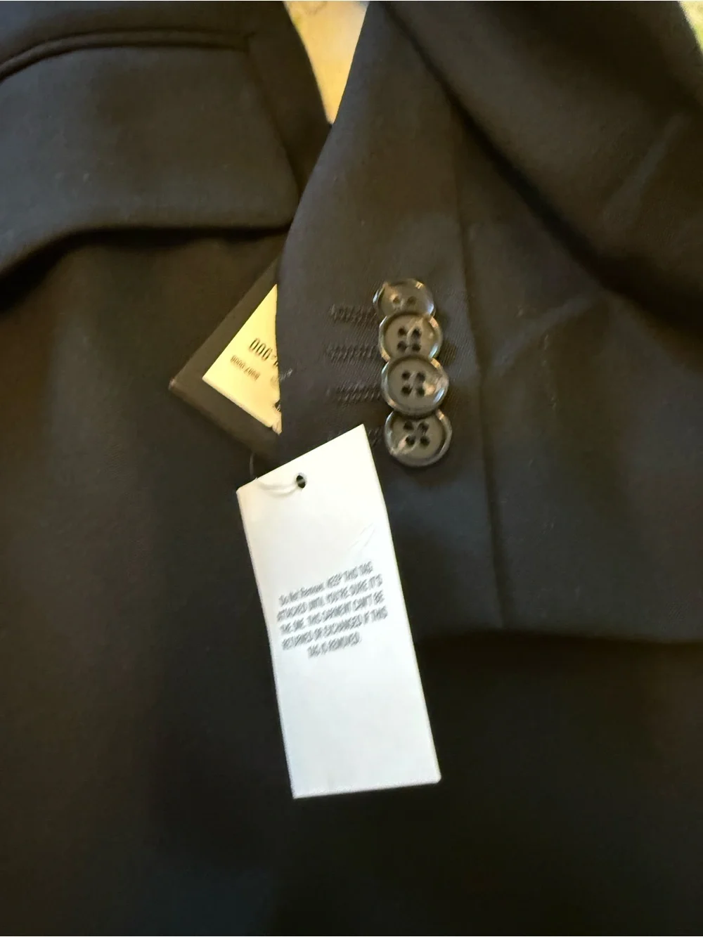 Men's Black Two-Button Suit Blazer Abercrombie & Fitch NWT SIZE 36R slim fit